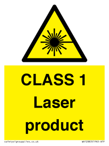 CLASS 1 Laser product